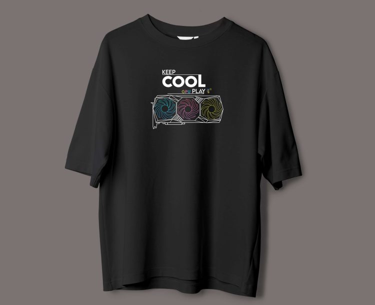 GPU Serin Oyun Sıcak Oversize Tshirt